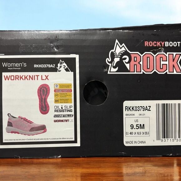 ROCKY BOOTS Women's WorkKnit LX Alloy Toe Athletic Work Shoe Size 9.5M NIB - Picture 6 of 6